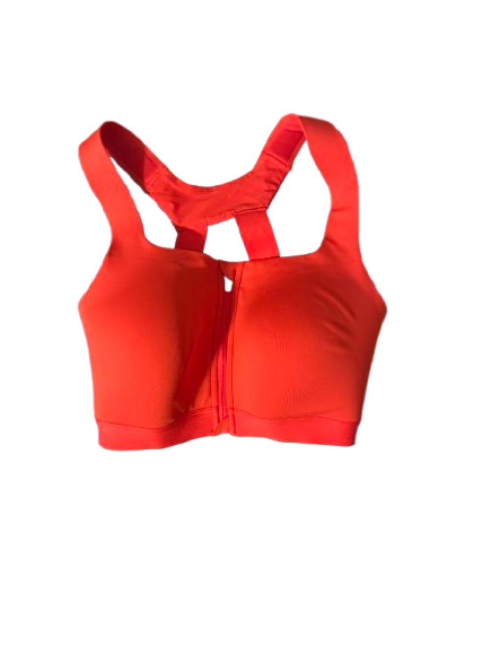 all in motion Red Front-Zip High Support Sports Bra- Size 34D NWT